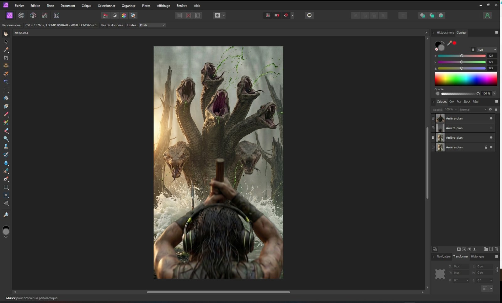 Direction artistique & character design — Affinity — Hydre ODYSSEUS